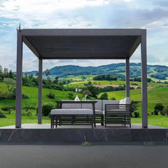 Lamellendach SB350 - Hochwertige Pergola zum günstigen Preis - einfache Montage - Terrassendach-Buddy, Ansicht 3