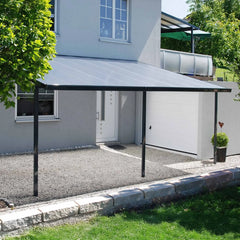 Terrassendach Bausatz Buddy Easy - 10 mm Polycarbonat - einfache Montage – [variant_title] – Terrassendach Wandmontage — Ansicht 2