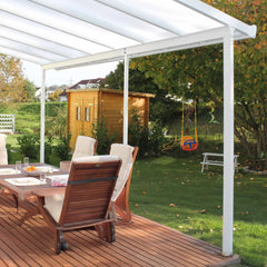 Terrassendach Bausatz Buddy Easy - 10 mm Polycarbonat - einfache Montage – [variant_title] – Terrassendach Wandmontage — Ansicht 4
